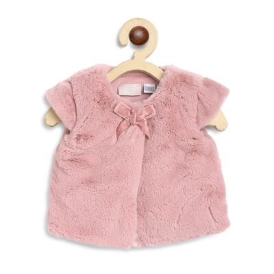 Faux Fur Sleeveless Jacket